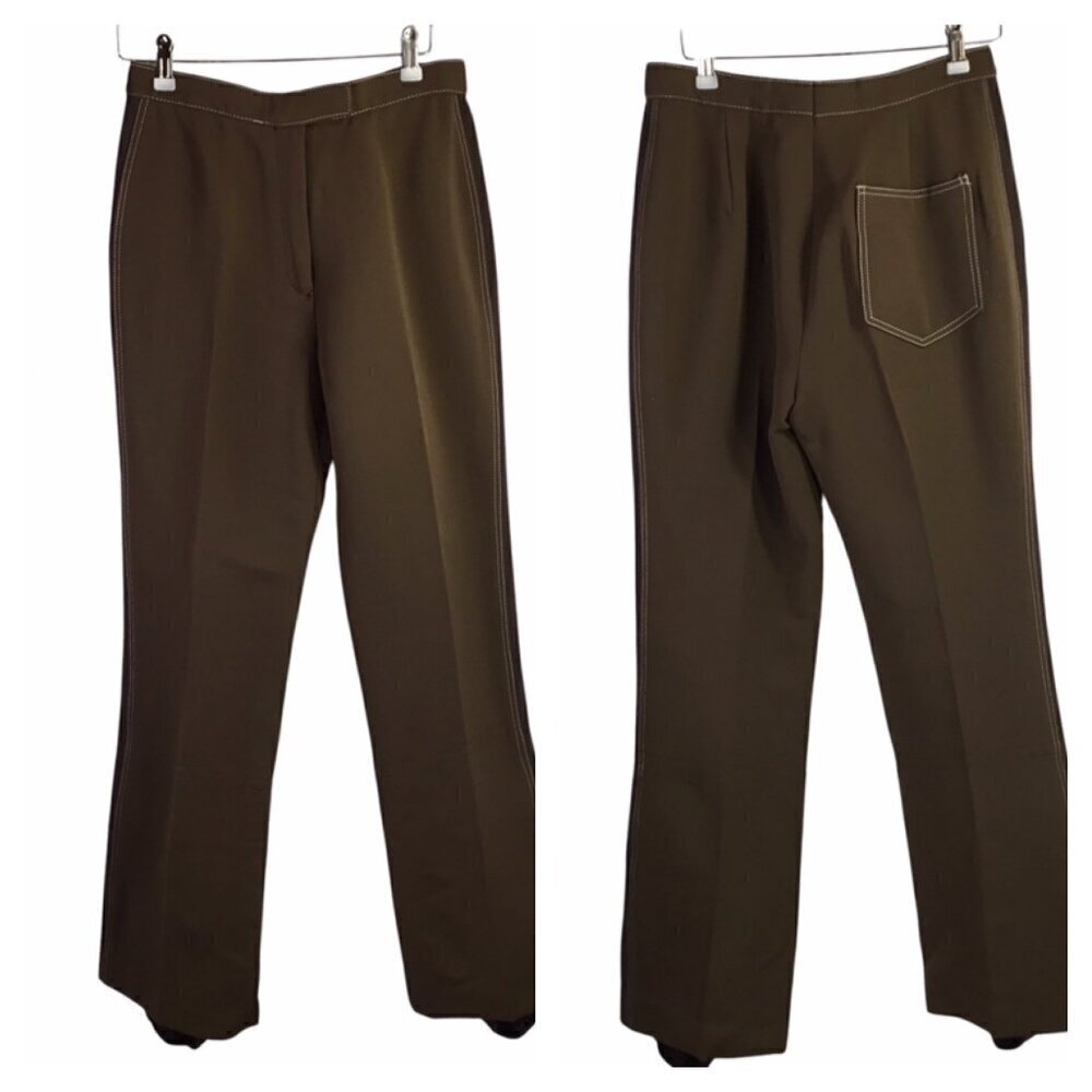 Vintage White Stag Austria Ski Pants Stirrup Stretch Brown Unisex Adults 28 x 31